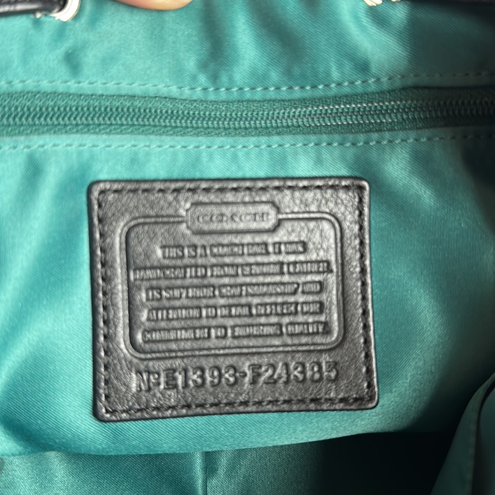 Coach F24385 Park Leather Black Backpack - Picture 7 of 7